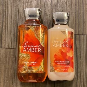 Bath & Body Works Sensual Amber Lotion Shower Gel